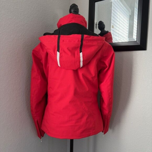 DESCENTE Mila Insulated Ski Snowboard Red Jacket Sz S/8 - Picture 4 of 16